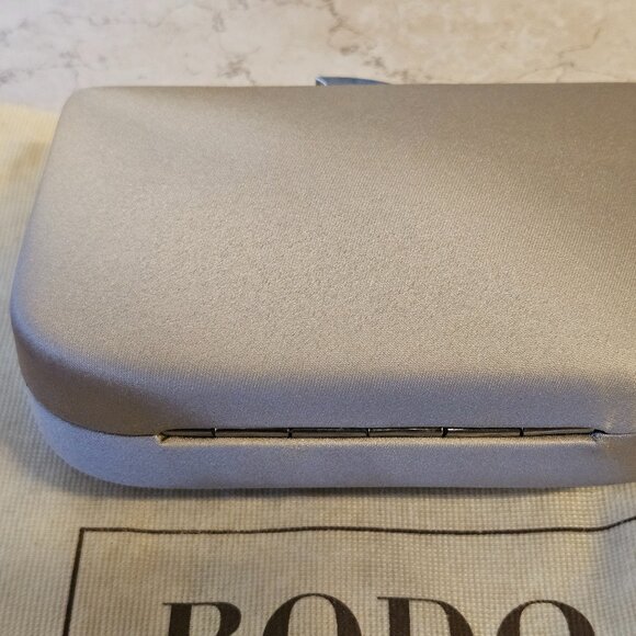 RARE NWT COUTURE RODO ITALY BEIGE SWAROVSKI CRYSTAL EVENING SHOULDER BAG CLUTCH - Picture 14 of 15